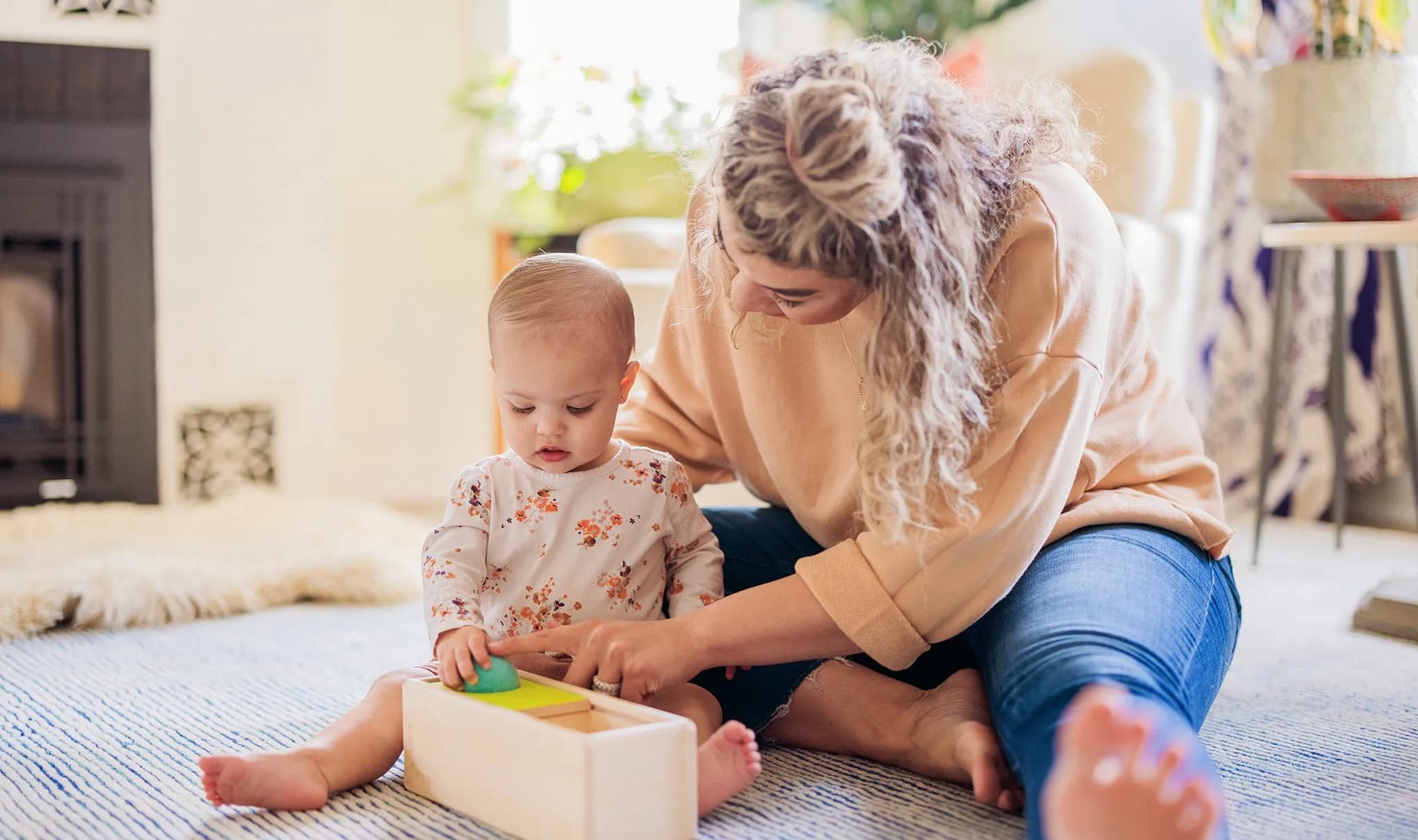 Baby with Sliding Top Box from The Thinker Play Kit