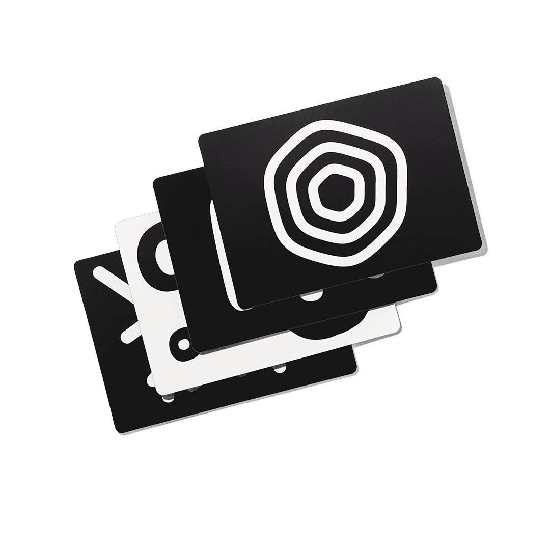 Complex Black & White Card Set by The Looker Play Kit